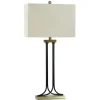 Brass And Black Mid-Century Modern Table Lamp-Kirkland's Home Sale