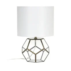 Brass And Glass Octagon Table Lamp-Kirkland's Home Cheap