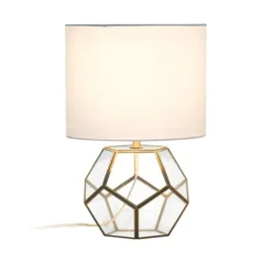 Brass And Glass Octagon Table Lamp-Kirkland's Home Cheap