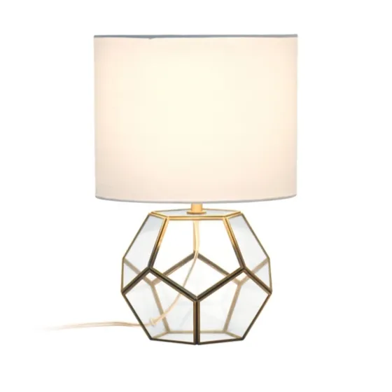 Brass And Glass Octagon Table Lamp-Kirkland's Home Cheap