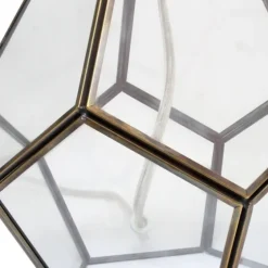 Brass And Glass Octagon Table Lamp-Kirkland's Home Cheap