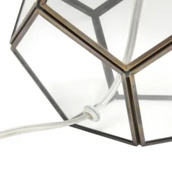 Brass And Glass Octagon Table Lamp-Kirkland's Home Cheap