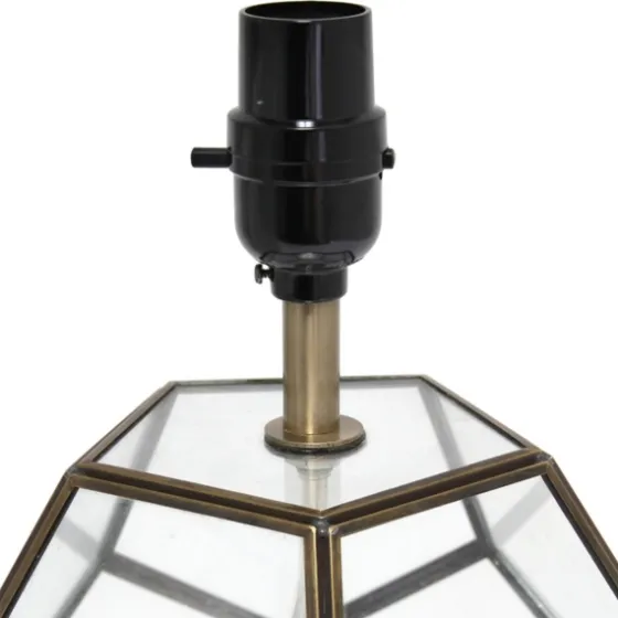 Brass And Glass Octagon Table Lamp-Kirkland's Home Cheap
