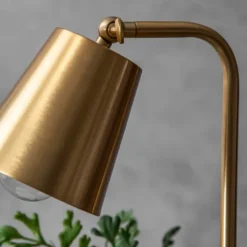 Brass Cone Table Lamp With Marble Base-Kirkland's Home New