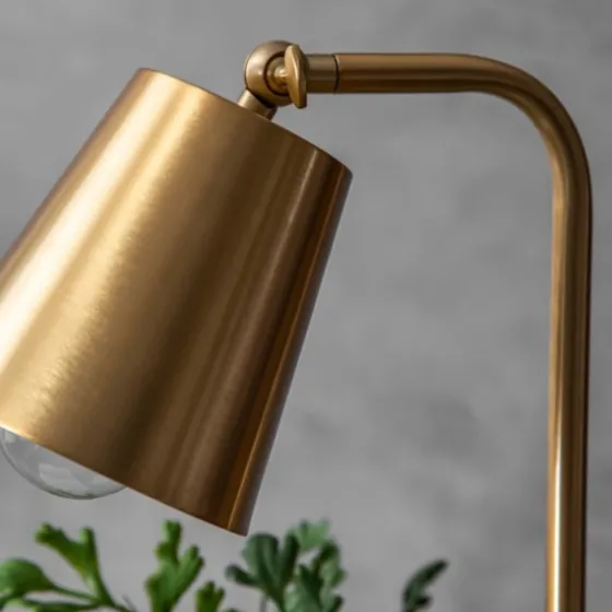 Brass Cone Table Lamp With Marble Base-Kirkland's Home New
