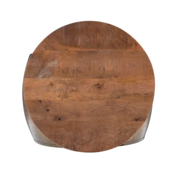 Brass Hammered Drum Storage Coffee Table-Kirkland's Home Cheap