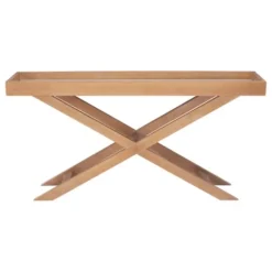 Brazilian Pine Tray Top Console Table-Kirkland's Home Shop
