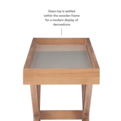 Brazilian Pine Tray Top Console Table-Kirkland's Home Shop
