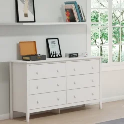 Brazilian Pine Wood 6-Drawer Dresser-Kirkland's Home Discount