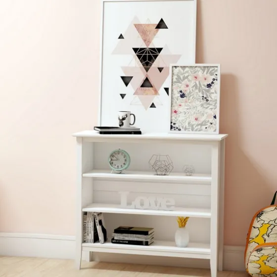 Brazilian Pine Wood Short Bookshelf-Kirkland's Home Cheap