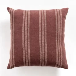Brick Providence Stripe Pillow-Kirkland's Home Outlet