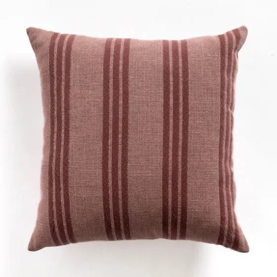 Brick Providence Stripe Pillow-Kirkland's Home Outlet