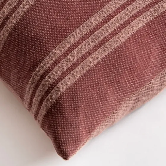 Brick Providence Stripe Pillow-Kirkland's Home Outlet