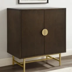 Brielle Golden Circle Wine Cabinet-Kirkland's Home New