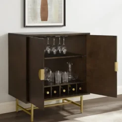 Brielle Golden Circle Wine Cabinet-Kirkland's Home New