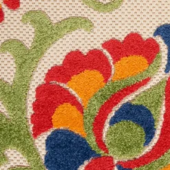 Bright Abstract Floral Outdoor Area Rug, 5X7-Kirkland's Home New