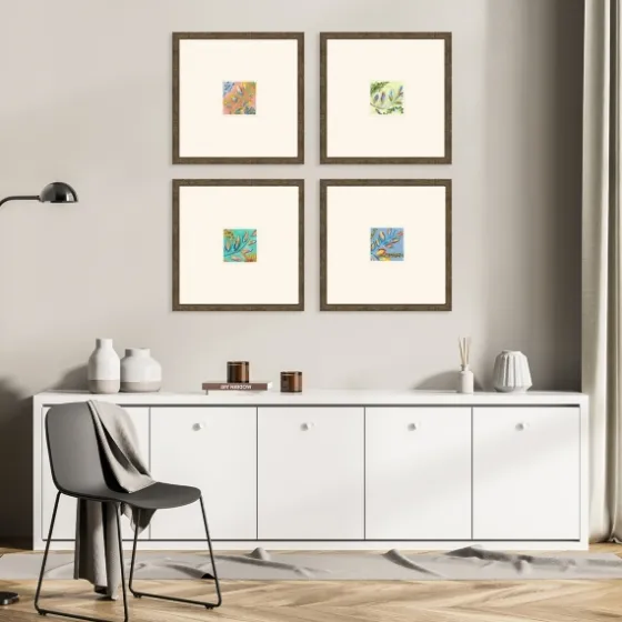 Bright Botanicals I Framed Art Prints, Set Of 4-Kirkland's Home Fashion