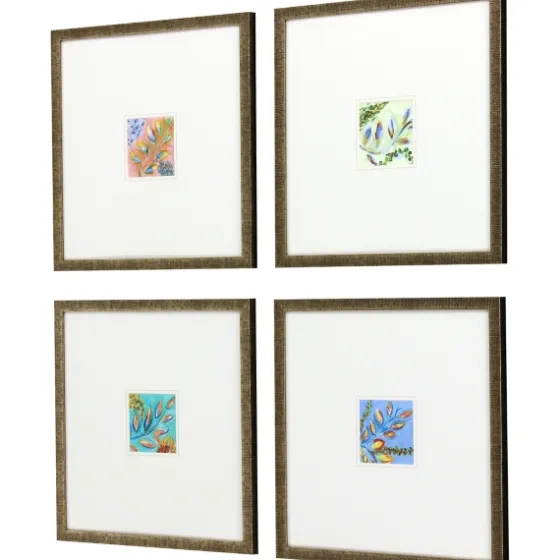 Bright Botanicals I Framed Art Prints, Set Of 4-Kirkland's Home Fashion