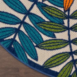 Bright Branches Round Outdoor Area Rug, 5X5-Kirkland's Home Hot