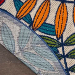 Bright Branches Round Outdoor Area Rug, 5X5-Kirkland's Home Hot