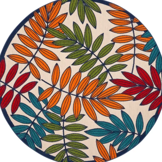 Bright Branches Round Outdoor Area Rug, 7X7-Kirkland's Home Cheap