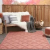 Bright Coral Trellis Outdoor Area Rug, 4X6-Kirkland's Home Best Sale