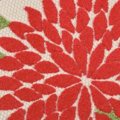 Bright Leaves Round Outdoor Area Rug, 5X5-Kirkland's Home New