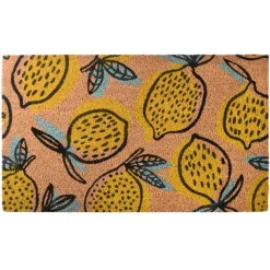 Bright Lemon Citrus Doormat-Kirkland's Home Sale