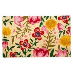 Bright Summer Blossoms Coir Doormat-Kirkland's Home Store