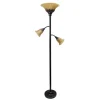 Bronze And 3-Scallop Glass Floor Lamp-Kirkland's Home Cheap