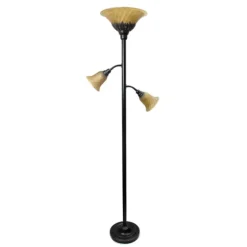 Bronze And 3-Scallop Glass Floor Lamp-Kirkland's Home Cheap