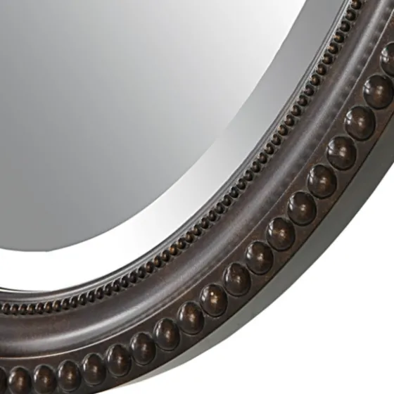 Bronze Beaded Frame Oval Mirror-Kirkland's Home Best