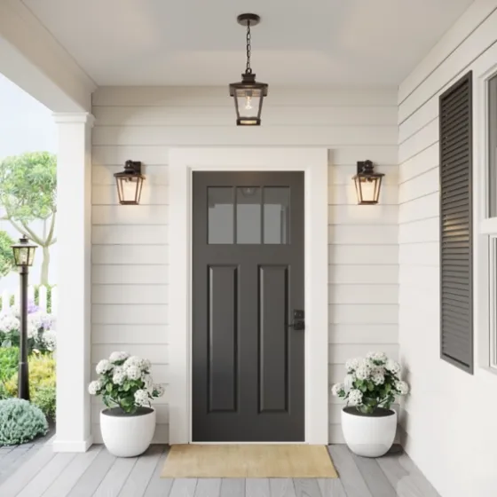 Bronze Classic Lantern Outdoor Sconce-Kirkland's Home Discount