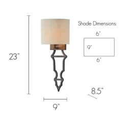 Bronze Darling Wall Sconce-Kirkland's Home Cheap