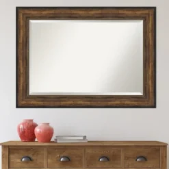 Bronze Frame Beveled Mirror, 43.5X31.5 In.-Kirkland's Home Outlet