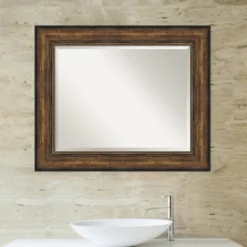 Bronze Frame Beveled Mirror, 35.5X29.5 In.-Kirkland's Home Outlet
