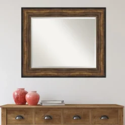 Bronze Frame Beveled Mirror, 35.5X29.5 In.-Kirkland's Home Outlet