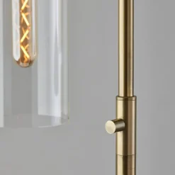 Bronze Glass Cylinder Shade Floor Lamp-Kirkland's Home Cheap