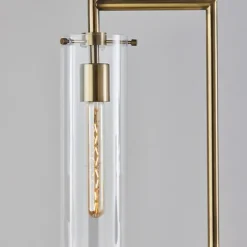 Bronze Glass Cylinder Shade Floor Lamp-Kirkland's Home Cheap