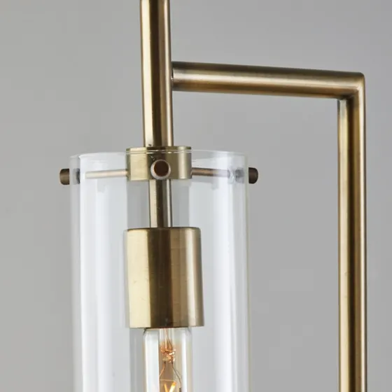Bronze Glass Cylinder Shade Floor Lamp-Kirkland's Home Cheap