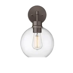 Bronze Glass Orb Outdoor Sconce Light-Kirkland's Home Discount