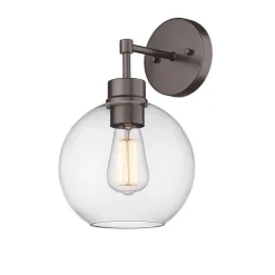 Bronze Glass Orb Outdoor Sconce Light-Kirkland's Home Discount