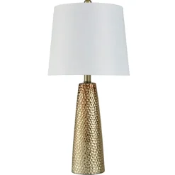 Bronze Hammered Table Lamp-Kirkland's Home Fashion
