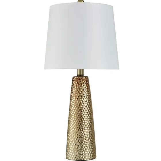 Bronze Hammered Table Lamp-Kirkland's Home Fashion