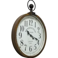 Bronze Kensington Station Pocket Wall Clock-Kirkland's Home Outlet