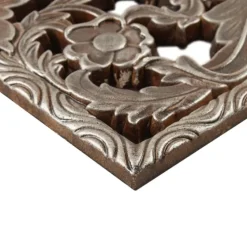 Bronze Madison Park Floral Wall Plaques, Set Of 2-Kirkland's Home Clearance