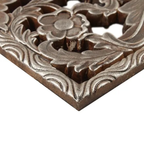 Bronze Madison Park Floral Wall Plaques, Set Of 2-Kirkland's Home Clearance