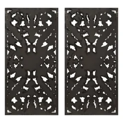 Bronze Madison Park Floral Wall Plaques, Set Of 2-Kirkland's Home Clearance