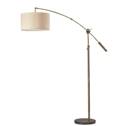 Bronze Metal Arched Oversized Shade Floor Lamp-Kirkland's Home Outlet