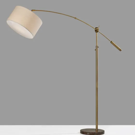 Bronze Metal Arched Oversized Shade Floor Lamp-Kirkland's Home Outlet